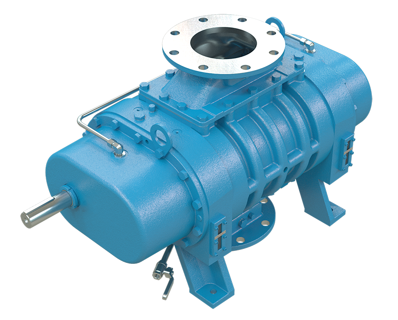 M-D Pneumatics positive displacement blower and vacuum pump EX ATEX series, top-down view